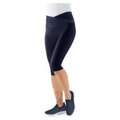 Damen Die moderne Hausfrau Komfort-Capri-Leggings "Leonie" marine