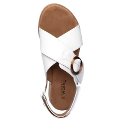 Damen Die moderne Hausfrau Komfort-Fashionsandale ­„Franka“ weiß