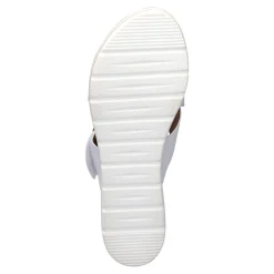 Damen Die moderne Hausfrau Komfort-Fashionsandale ­„Franka“ weiß