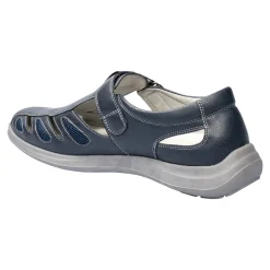 Herren Die moderne Hausfrau Komfort-Herrensandale "Helmut" marine