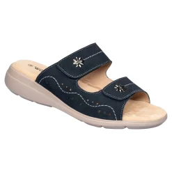 Damen Die moderne Hausfrau Komfort-Pantolette mit Leder „Lisa“