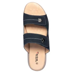 Damen Die moderne Hausfrau Komfort-Pantolette mit Leder „Lisa“