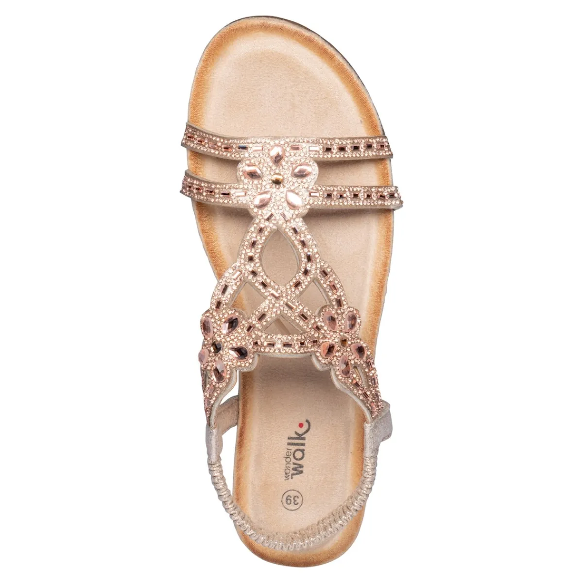 Damen Die moderne Hausfrau Komfort-Sandale "Elegant" rosegold