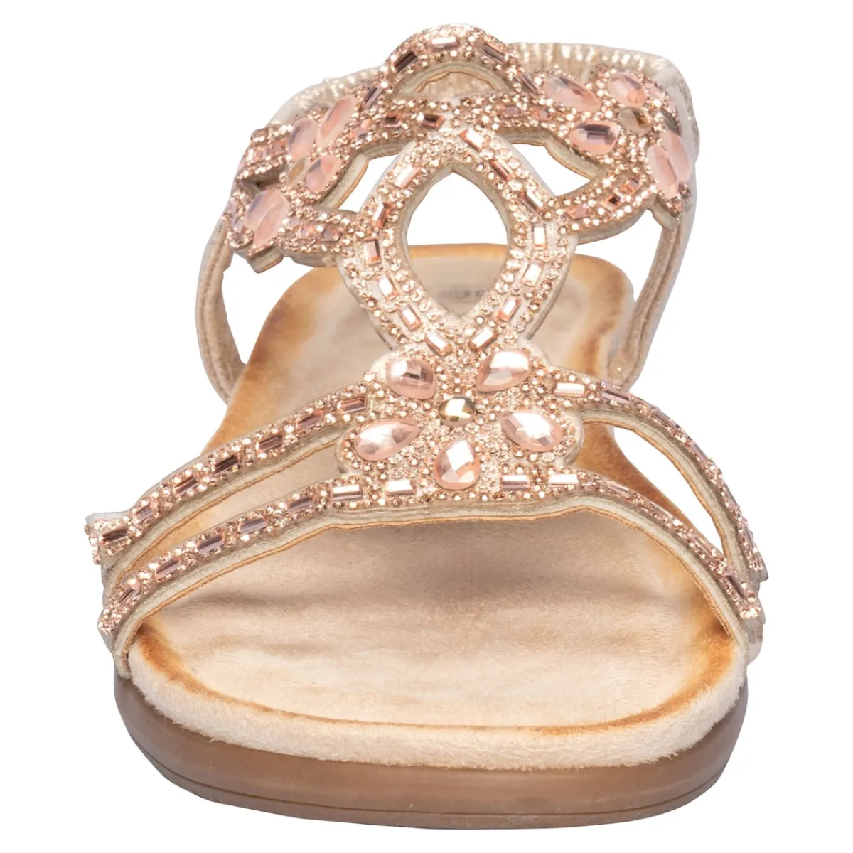 Damen Die moderne Hausfrau Komfort-Sandale "Elegant" rosegold