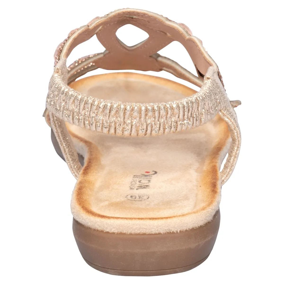 Damen Die moderne Hausfrau Komfort-Sandale "Elegant" rosegold