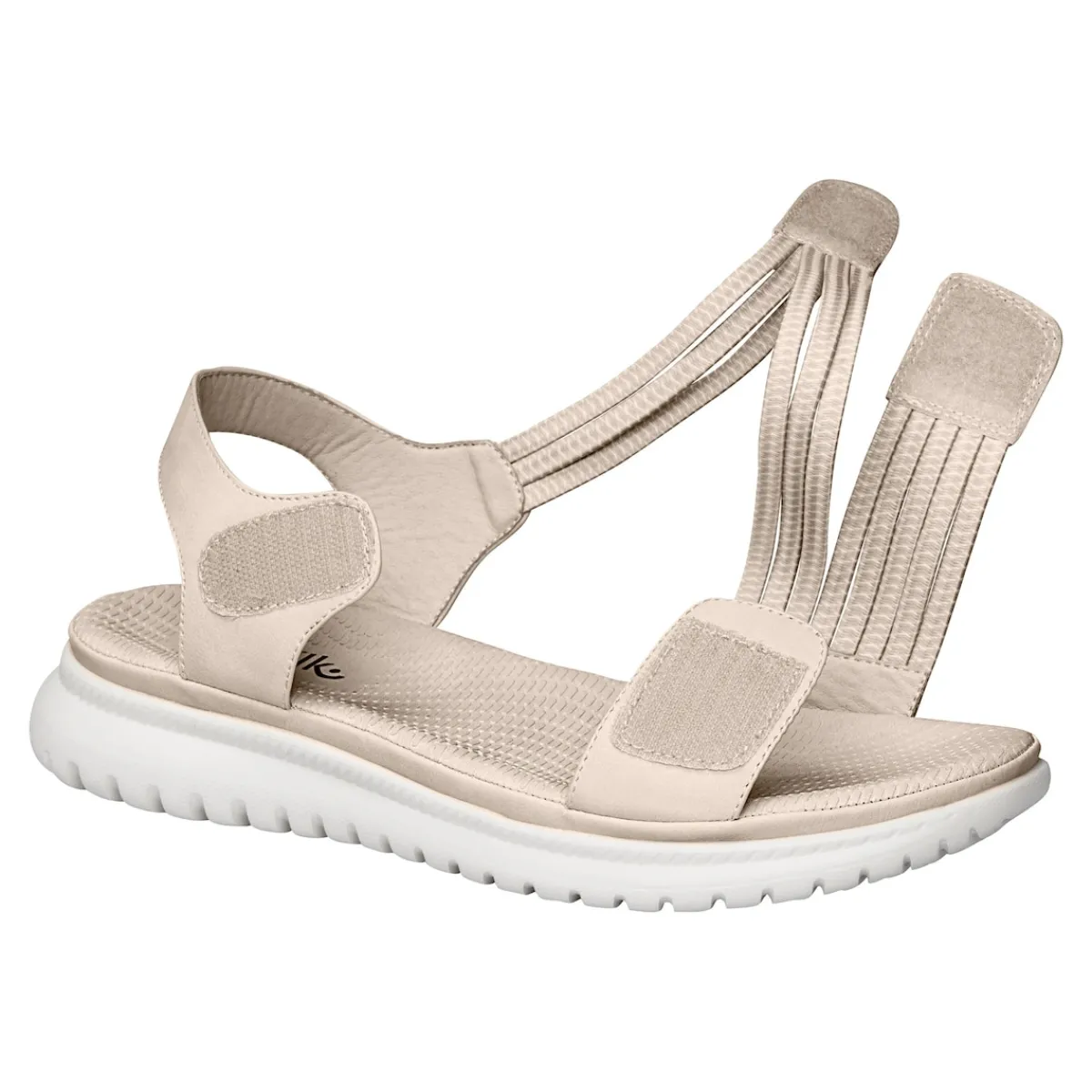Damen Die moderne Hausfrau Komfort-Sandalette "Leni" beige