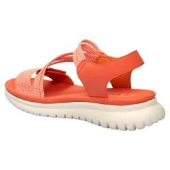 Damen Die moderne Hausfrau Komfort-Sandalette "Leni" koralle