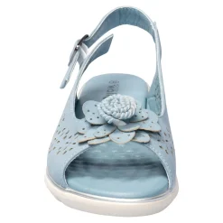 Damen Die moderne Hausfrau ﻿Komfort-Sandalette „Rose“ rauchblau