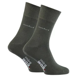 Die moderne Hausfrau Komfort-Socken, 2 Paar khaki