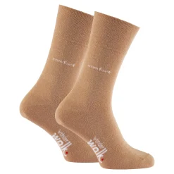 Die moderne Hausfrau Komfort-Socken, 2 Paar taupe