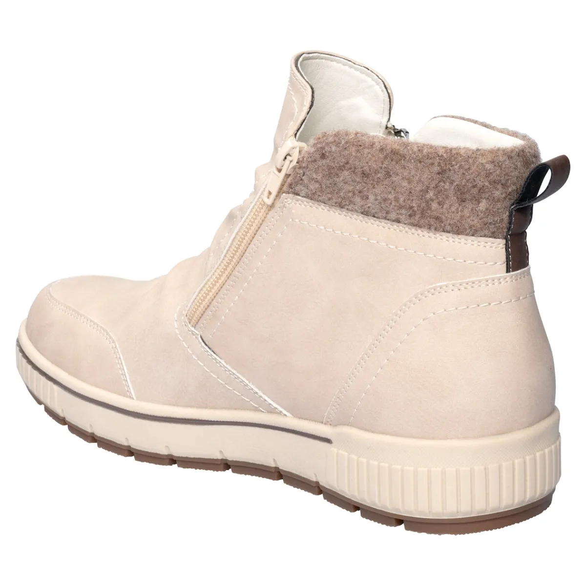 Damen Die moderne Hausfrau Komfort-Stiefelette „Carmen“ sand