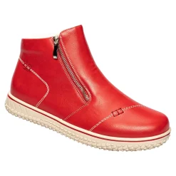 Damen Die moderne Hausfrau ﻿Komfort-Stiefelette „Stina“ rot