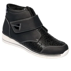 Damen Die moderne Hausfrau Komfort-Wärmestiefelette „Leo“ schwarz