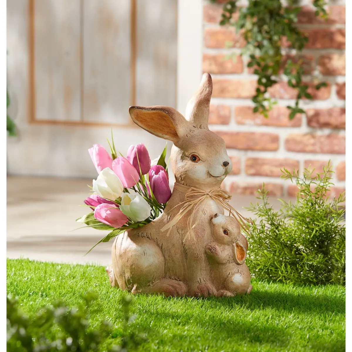 Die moderne Hausfrau Kunstblume "Tulpen im Topf"