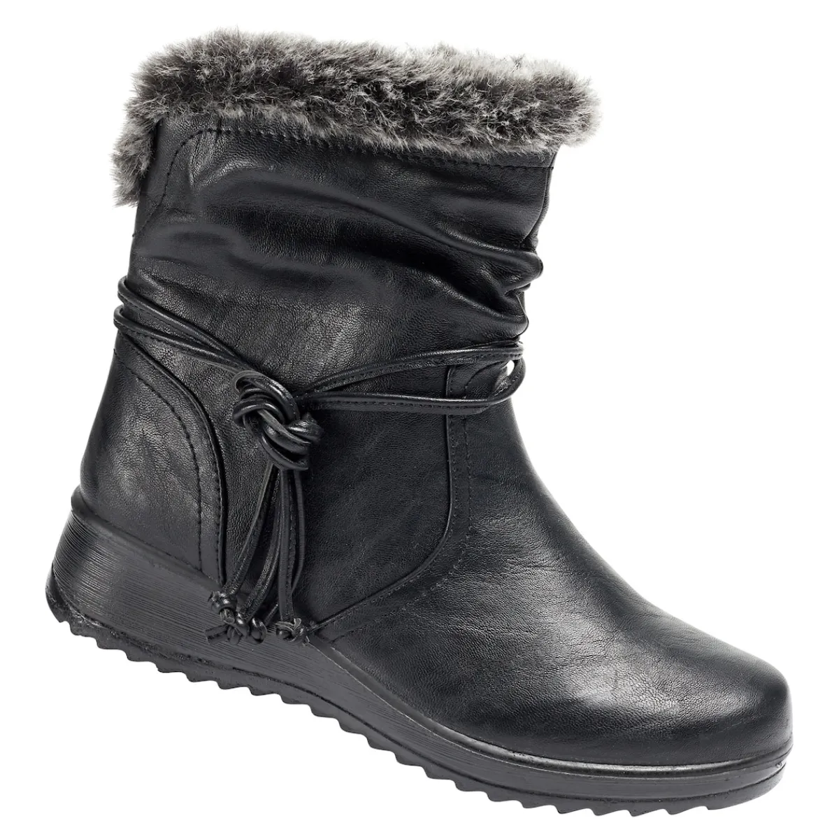 Damen Die moderne Hausfrau Kurzstiefelette "Hilde" schwarz