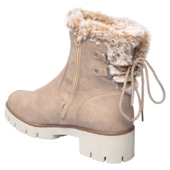 Damen Die moderne Hausfrau Kuschel-Boot „Beate“ taupe