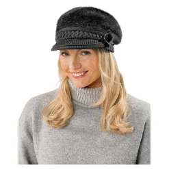 Damen Die moderne Hausfrau Kuschel-City-Mütze schwarz