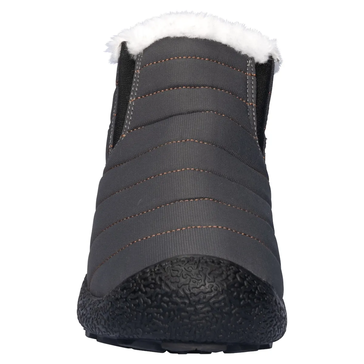 Damen Die moderne Hausfrau Kuschel-Kurzstiefelette „Flexi“ anthrazit