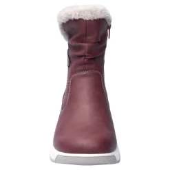 Damen Die moderne Hausfrau Kuschelstiefel „Flora“ bordeaux