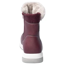 Damen Die moderne Hausfrau Kuschelstiefel „Flora“ bordeaux