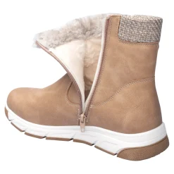 Damen Die moderne Hausfrau Kuschelstiefel „Flora“ taupe