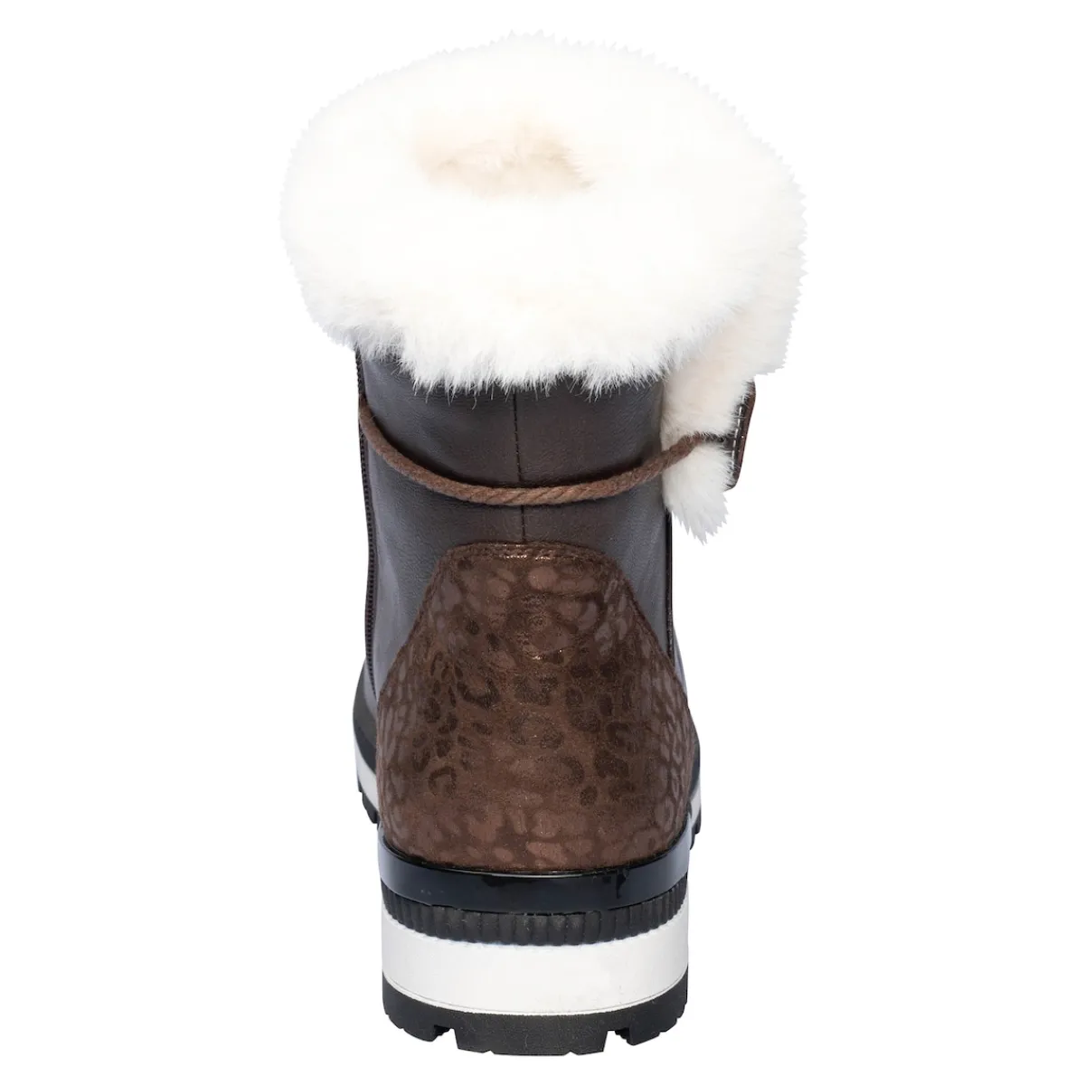 Damen Die moderne Hausfrau Kuschelstiefel "Katharina" mit Wolle braun