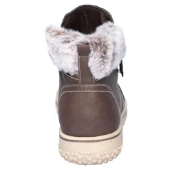 Damen Die moderne Hausfrau Kuschel-Stiefelette „Carmen“ schoko