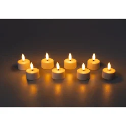 Die moderne Hausfrau LED-Akku-Teelichter, 8 Stück