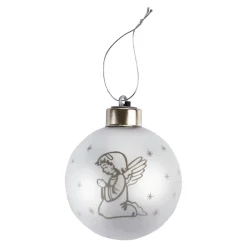 Die moderne Hausfrau LED-Christbaumkugel "betender Engel"