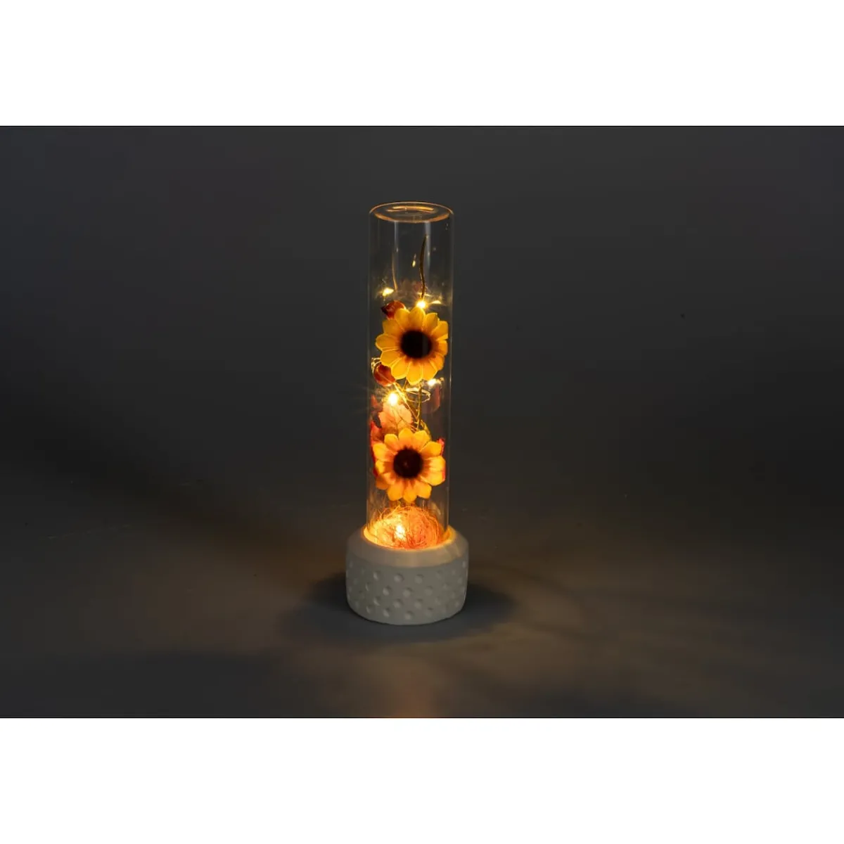 Die moderne Hausfrau LED-Dekofigur "Herbstfreude im Glas"