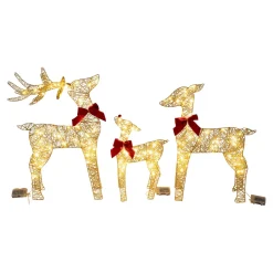 Die moderne Hausfrau LED-Dekofigur "Rentierfamilie"