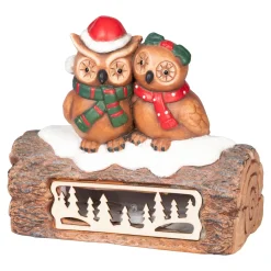 Die moderne Hausfrau LED-Dekofigur „Wintereulen“