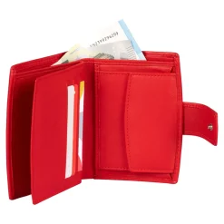 Damen Die moderne Hausfrau Lederbörse „Barbara“ rot