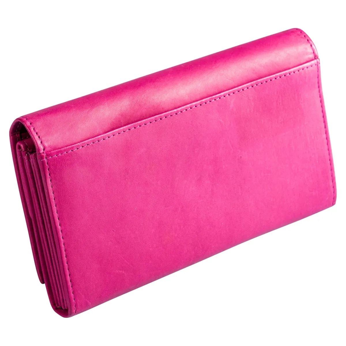 Damen Die moderne Hausfrau Lederbörse „Pusteblume“ pink