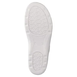 Damen Die moderne Hausfrau Leder-Pantolette für Herren weiß