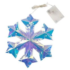 Die moderne Hausfrau LED-Hänge-Deko "Schneeflocke Prisma"