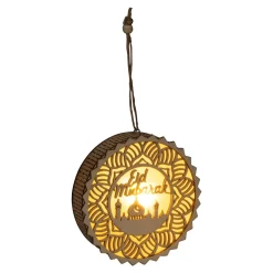 Die moderne Hausfrau LED-Holzdeko „Eid Mubarak“