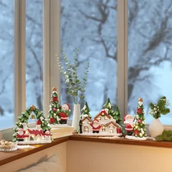 Die moderne Hausfrau LED-Keramikfigur „Winterdorf“