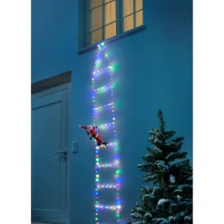 Die moderne Hausfrau LED-Weihnachtsleiter „Weihnachtsmann“