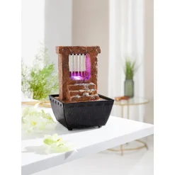 Die moderne Hausfrau LED-Zimmerbrunnen „Wasserfall“