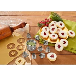 Die moderne Hausfrau Linzer-Ausstecher "8 in 1", 9-teilig