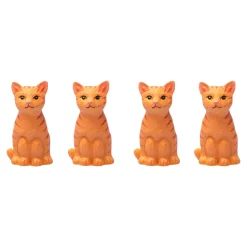 Die moderne Hausfrau Ludo-Brettspiel „Katzenärger“, Holzspielbrett, 16 Spielfiguren + Würfel