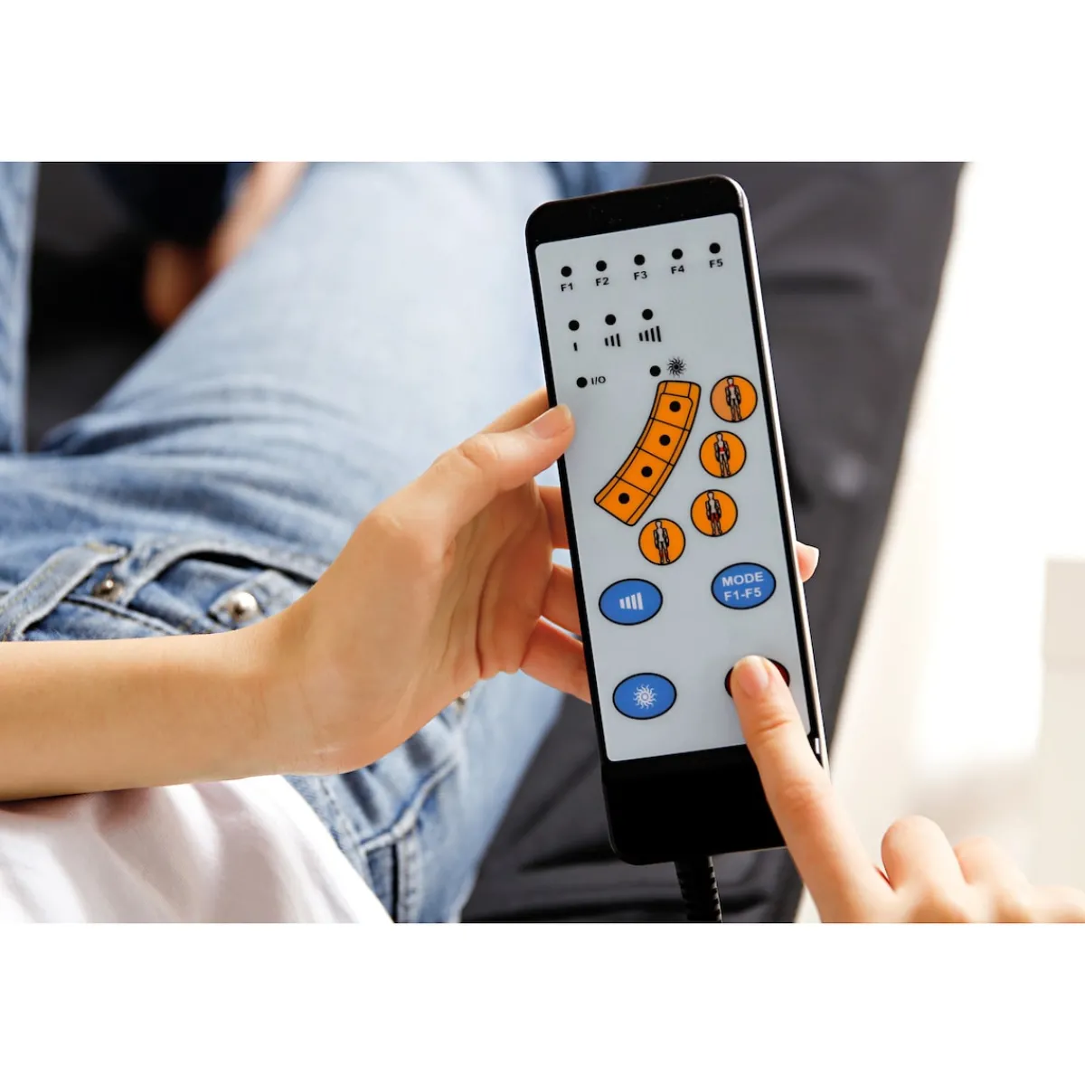 Die moderne Hausfrau Massage- und Wärmematte 2in1 "De Luxe"