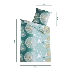 Die moderne Hausfrau Mikrofaser Bettwäsche High Class, 2-teilig, 135x200 cm Dendelion