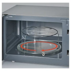 Die moderne Hausfrau Mikrowelle mit Grill- und Heißluftftunkion