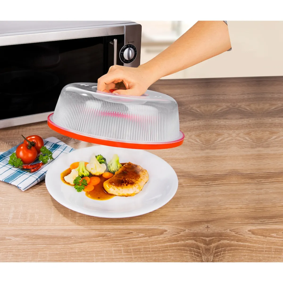 Die moderne Hausfrau Mikrowellenhaube