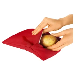 Die moderne Hausfrau Mikrowellen-Kartoffelgarer rot