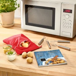 Die moderne Hausfrau Mikrowellen-Kartoffelgarer rot