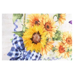 Die moderne Hausfrau Mitteldecke „Sonnenblume“, 85x85 cm