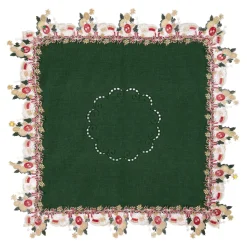 Die moderne Hausfrau Mitteldecke „Weihnachtsglocken“, 85x85 cm